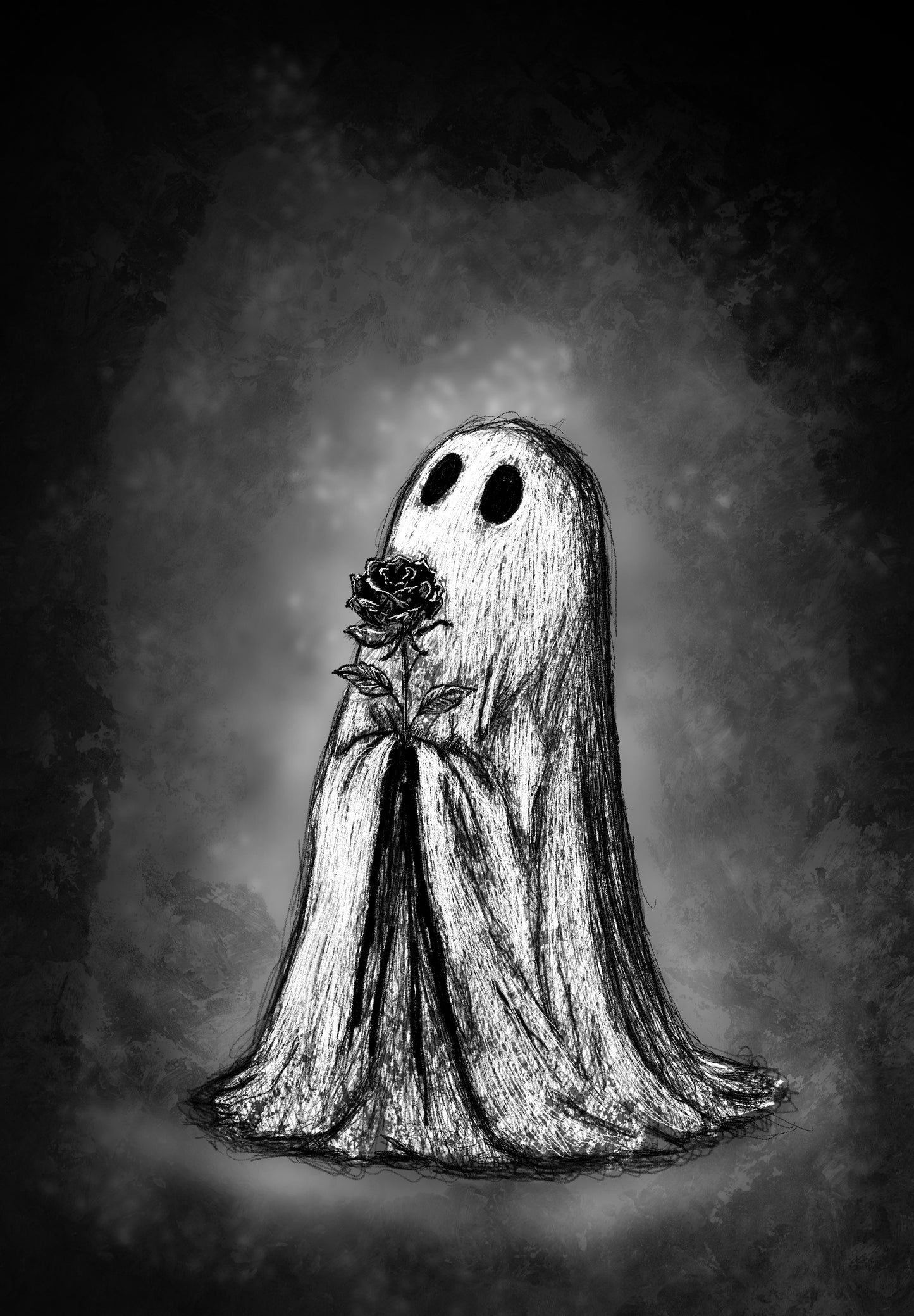 Grace | Wayward Spirits Collection | Gothic Fine Art A4 Print by Phil Potts