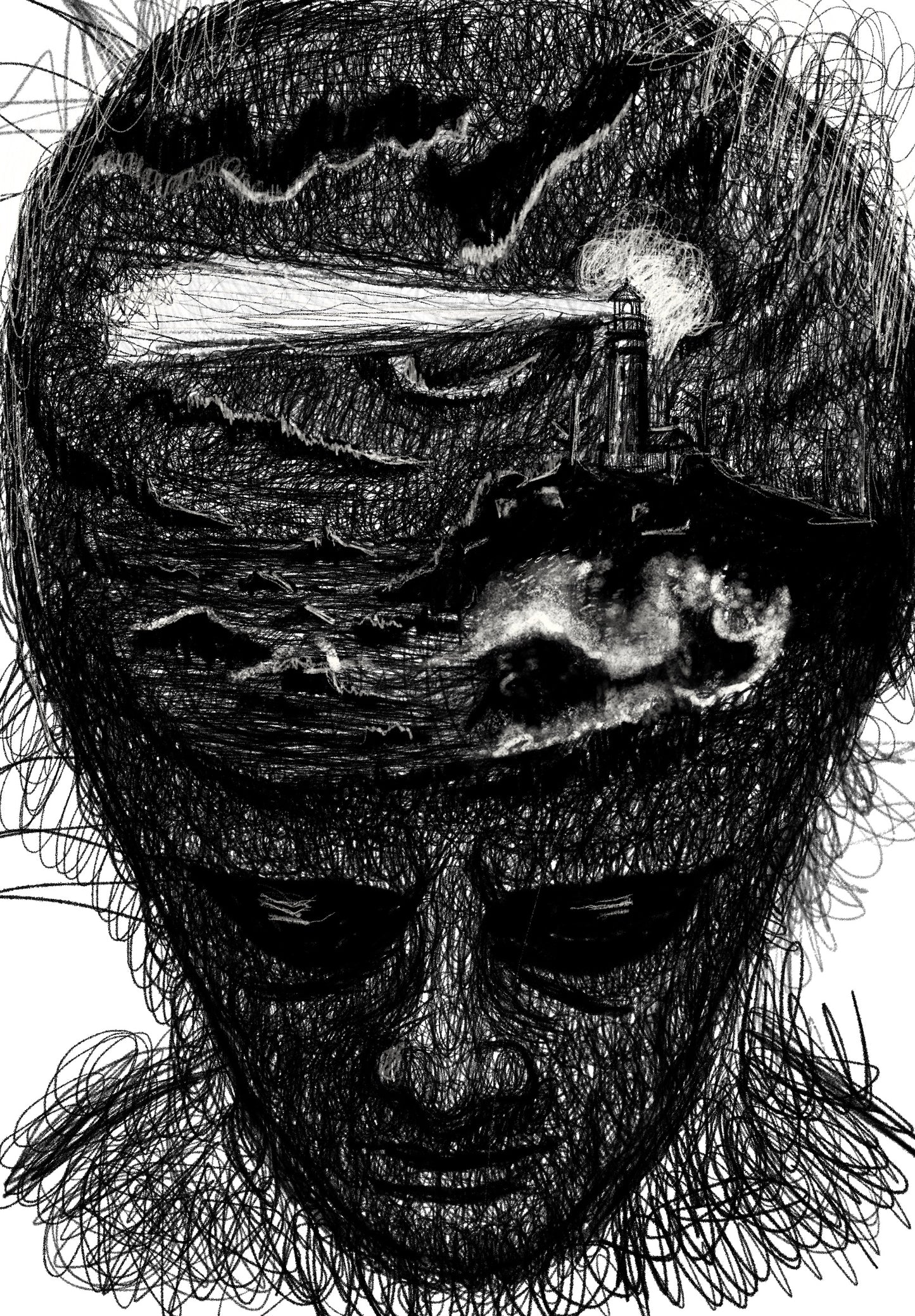 Hope - Inner Landscapes Gothic Art Print by Phil Potts