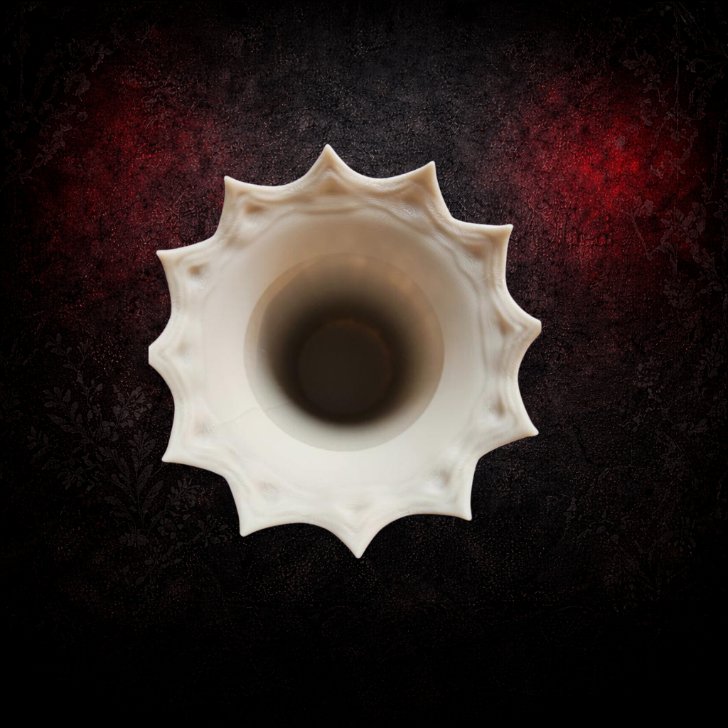 Captive Souls Gothic Bone White Vase