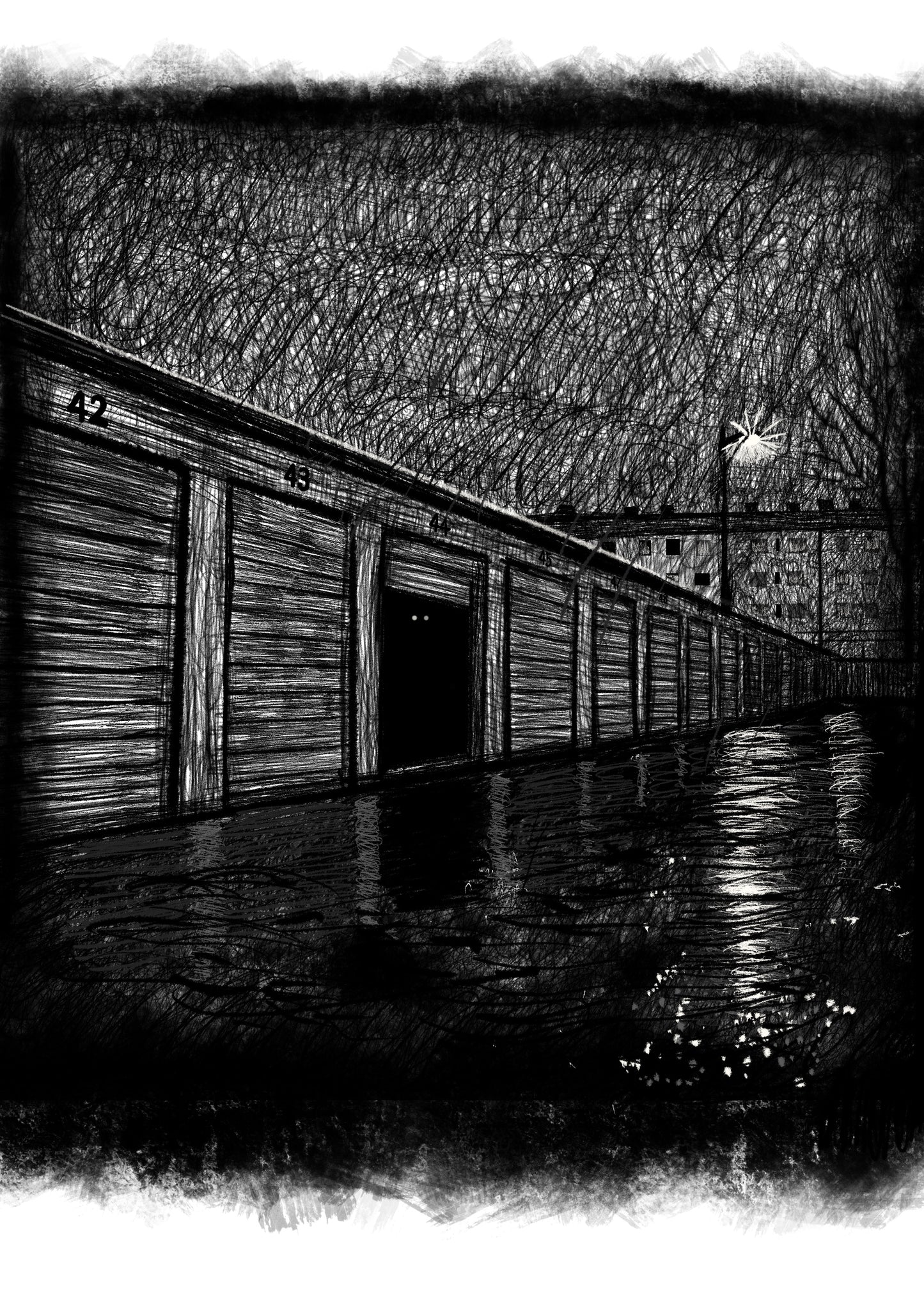 Presence - Echoes Collection - Gothic Fine Art A4 Print by Phil Potts