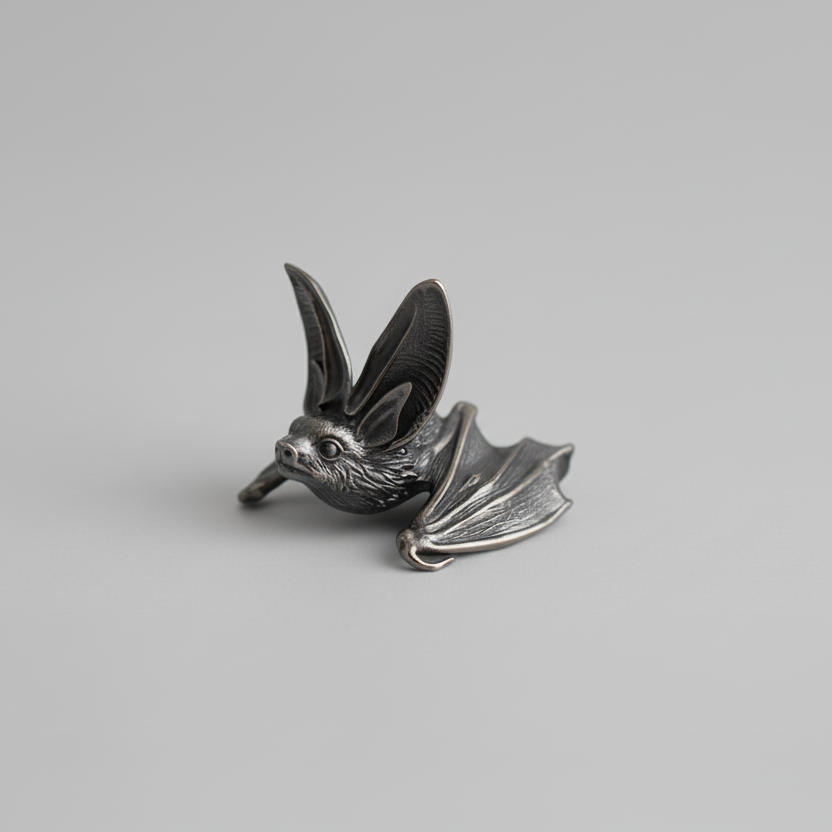 Big eared bat miniature sculpture dark decor