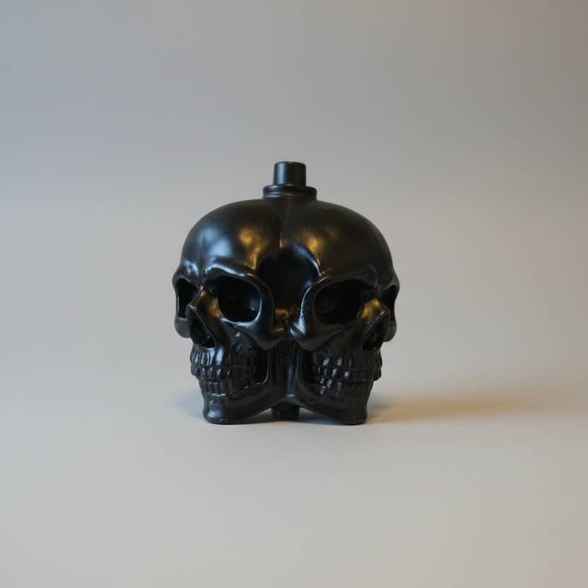 Conjoined skull themed gothic pull cord