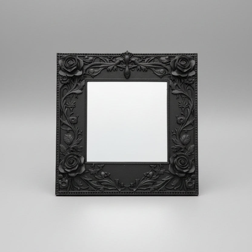 Dark gothic rose decorative light switch surround for alternative interiors