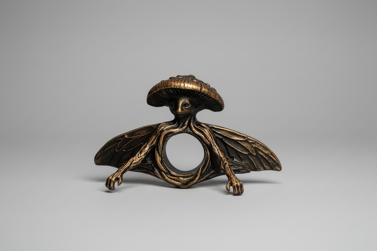 Gothic mushroom fairy book holder for keeping pages open