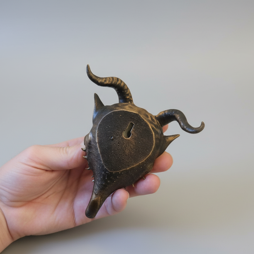 Krampus themed gothic wall hook