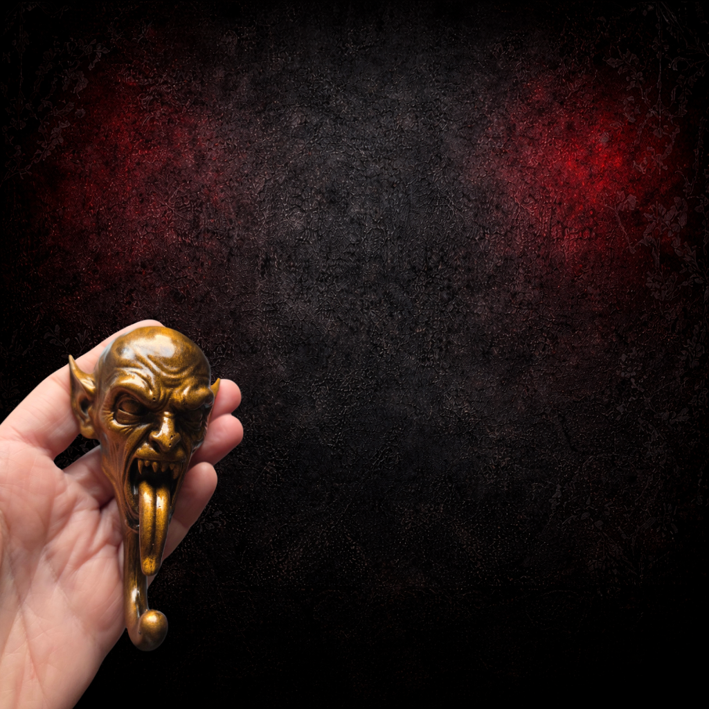 Nosferatu Gothic Wall Hook | Resin Hand Painted Bronze | Vampire Horror Decor | Dark Home