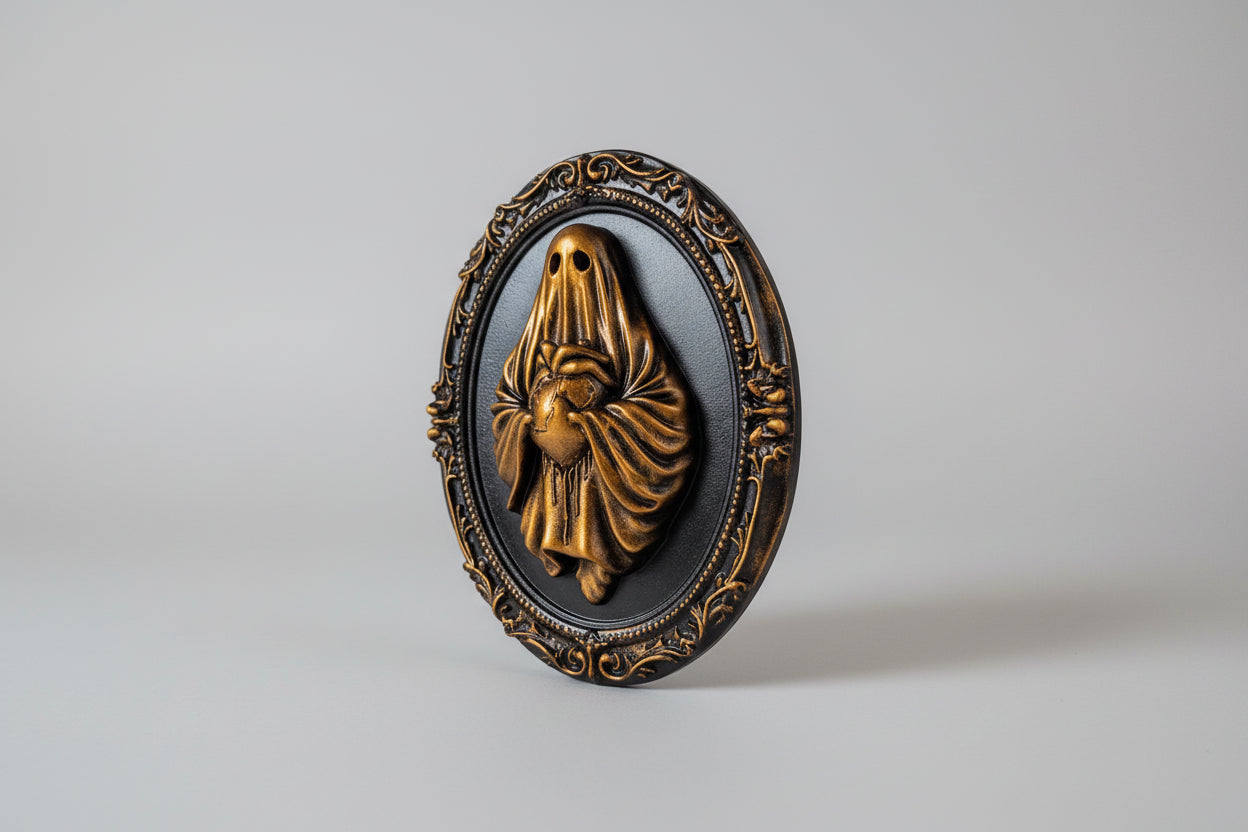 The Reliquary ghost frame displayed on wall gothic haunted decor Darkmoon Designs