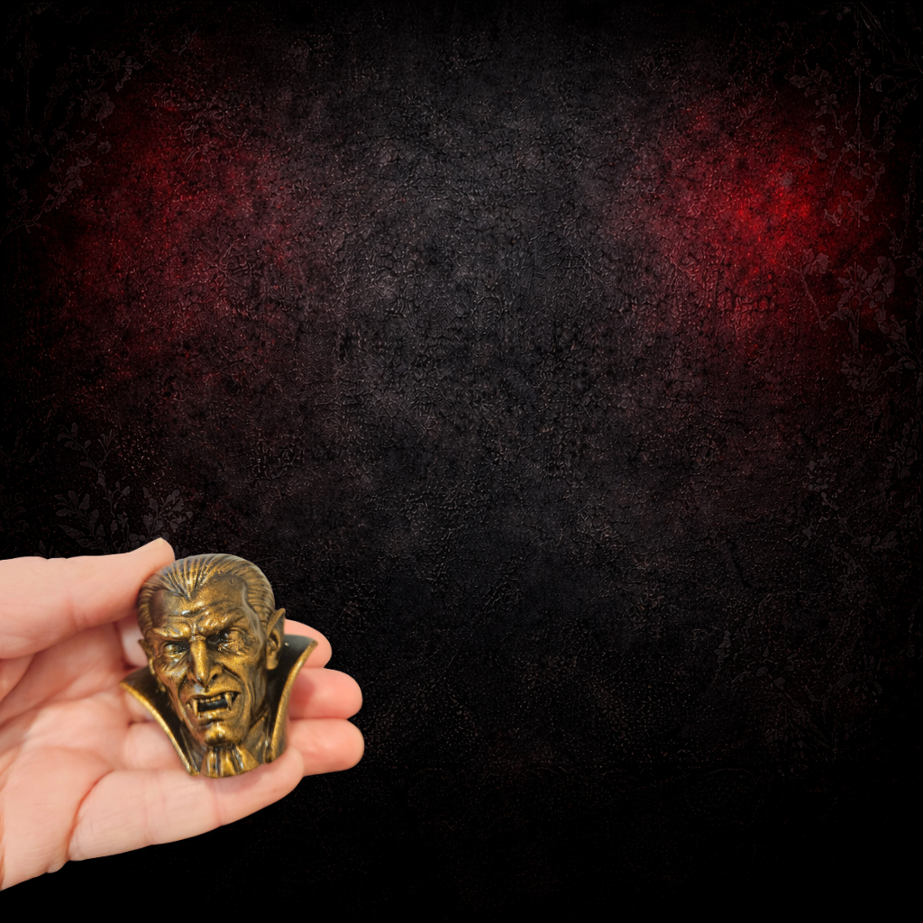 Vampire Cabinet Knob | Bronze Gothic Drawer Handle | Resin Printed Dracula Hardware