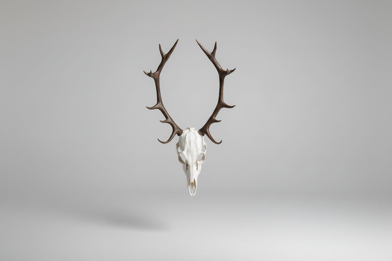 Wendigo mask worn on head gothic costume horror mask