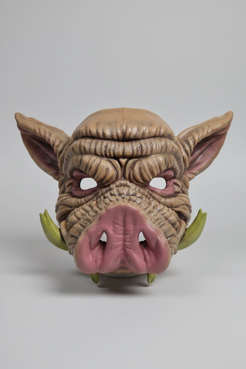 Latex Covered Boar Mask