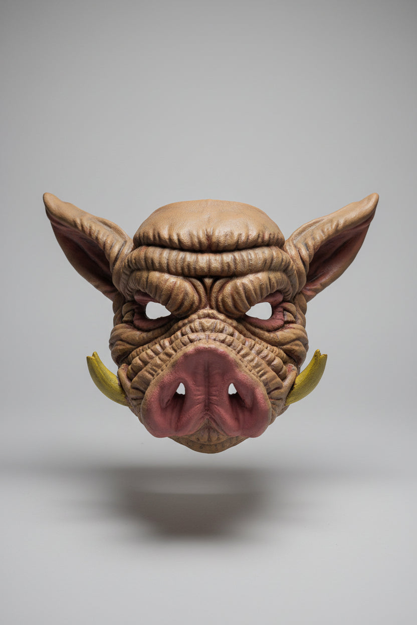 Latex Covered Boar Mask