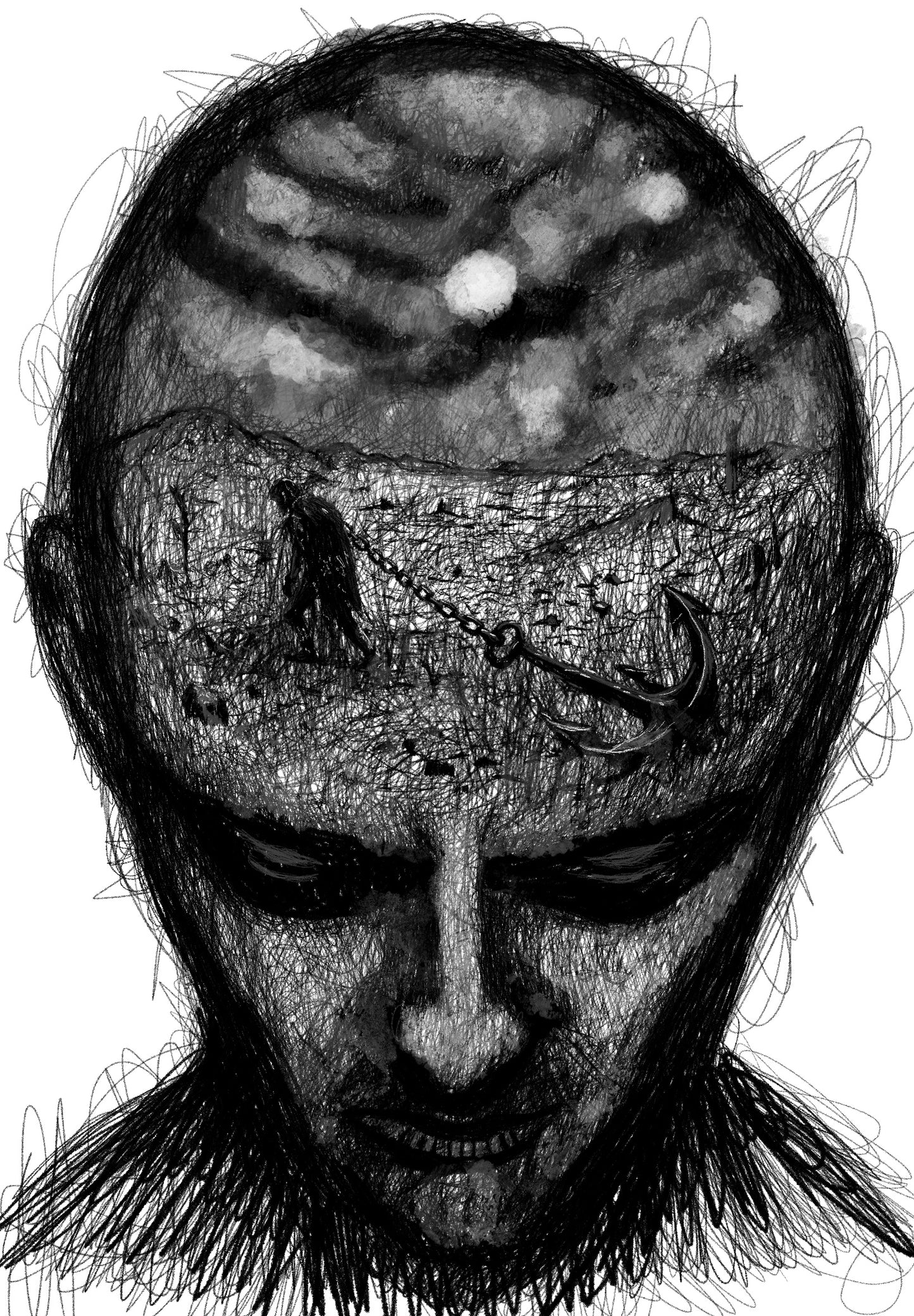 Burden | Inner Landscapes Gothic Fine Art Print by Phil Potts