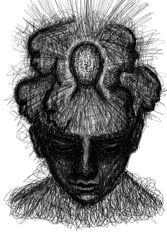 Identity - Inner Landscapes Gothic Art Print by Phil Potts