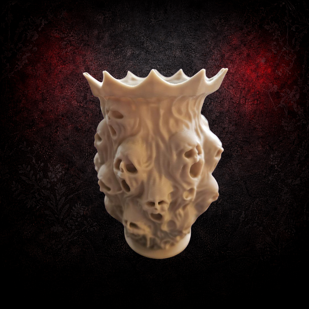 Captive Souls Gothic Bone White Vase