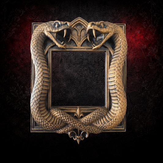 Gothic Snake Light Switch Surround | Serpent Light Switch Frame | Hand Painted Bronze Silver Gold or Black