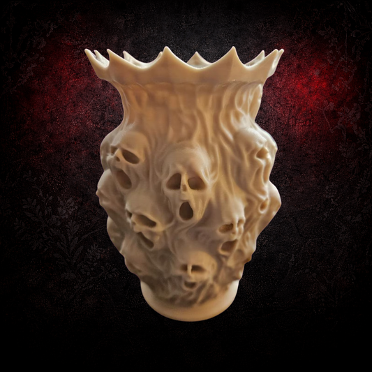 Captive Souls Gothic Bone White Vase