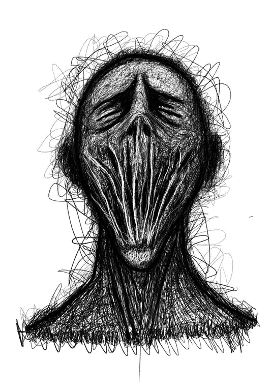 Unheard - Echoes Collection - Gothic Fine Art A4 Print by Phil Potts