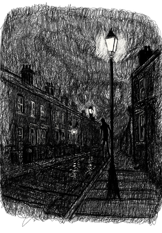 Followed - Echoes Collection - Gothic Fine Art A4 Print by Phil Potts