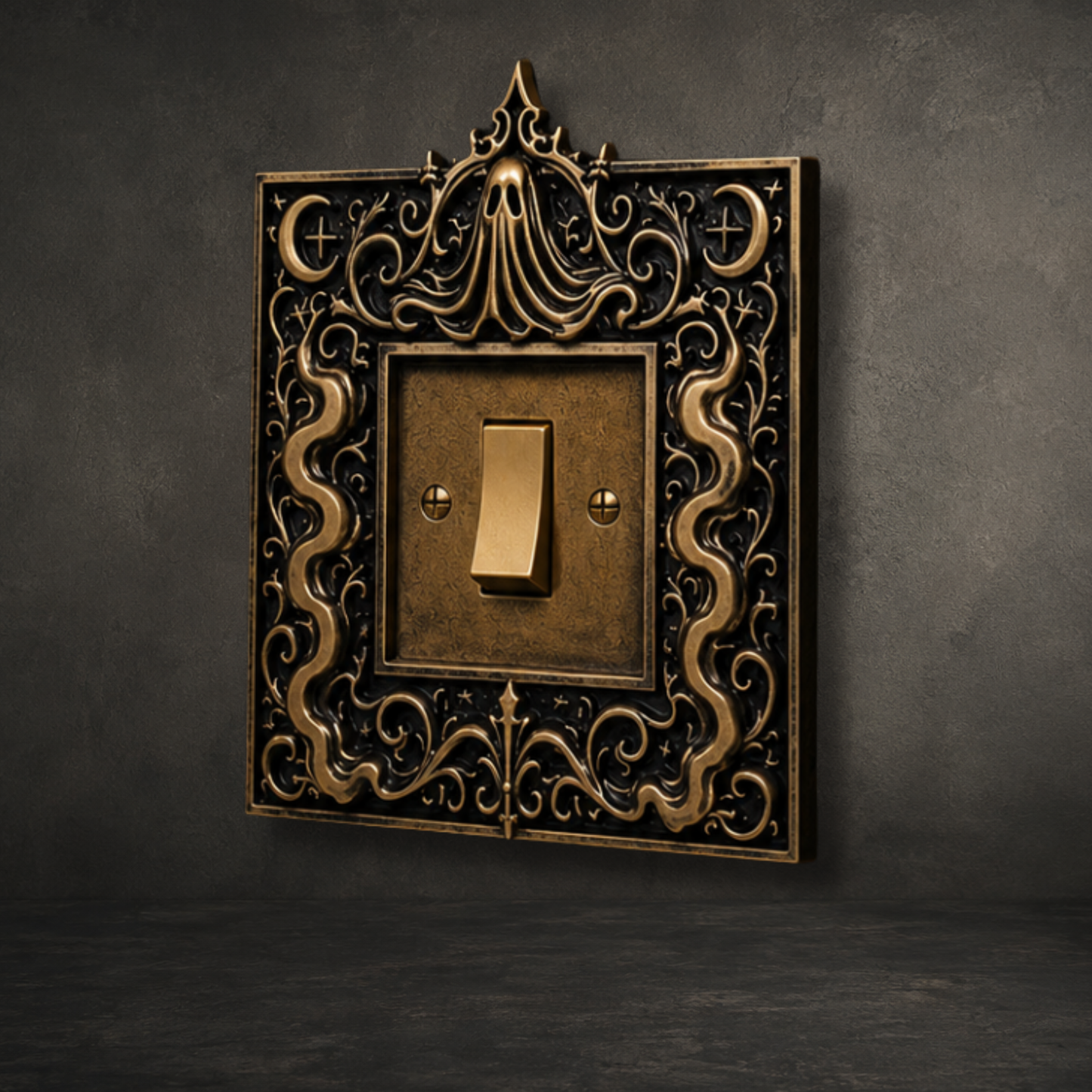 The Hollow Veil Gothic Ghost Light Switch Surround UK