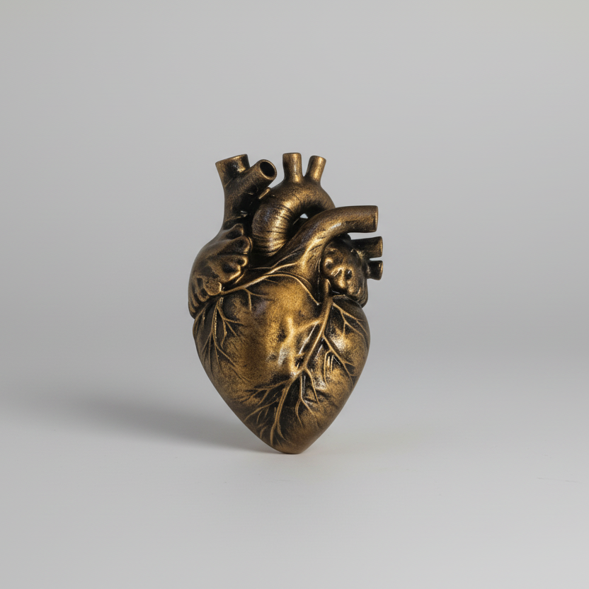Anatomical heart cabinet knob gothic furniture decor
