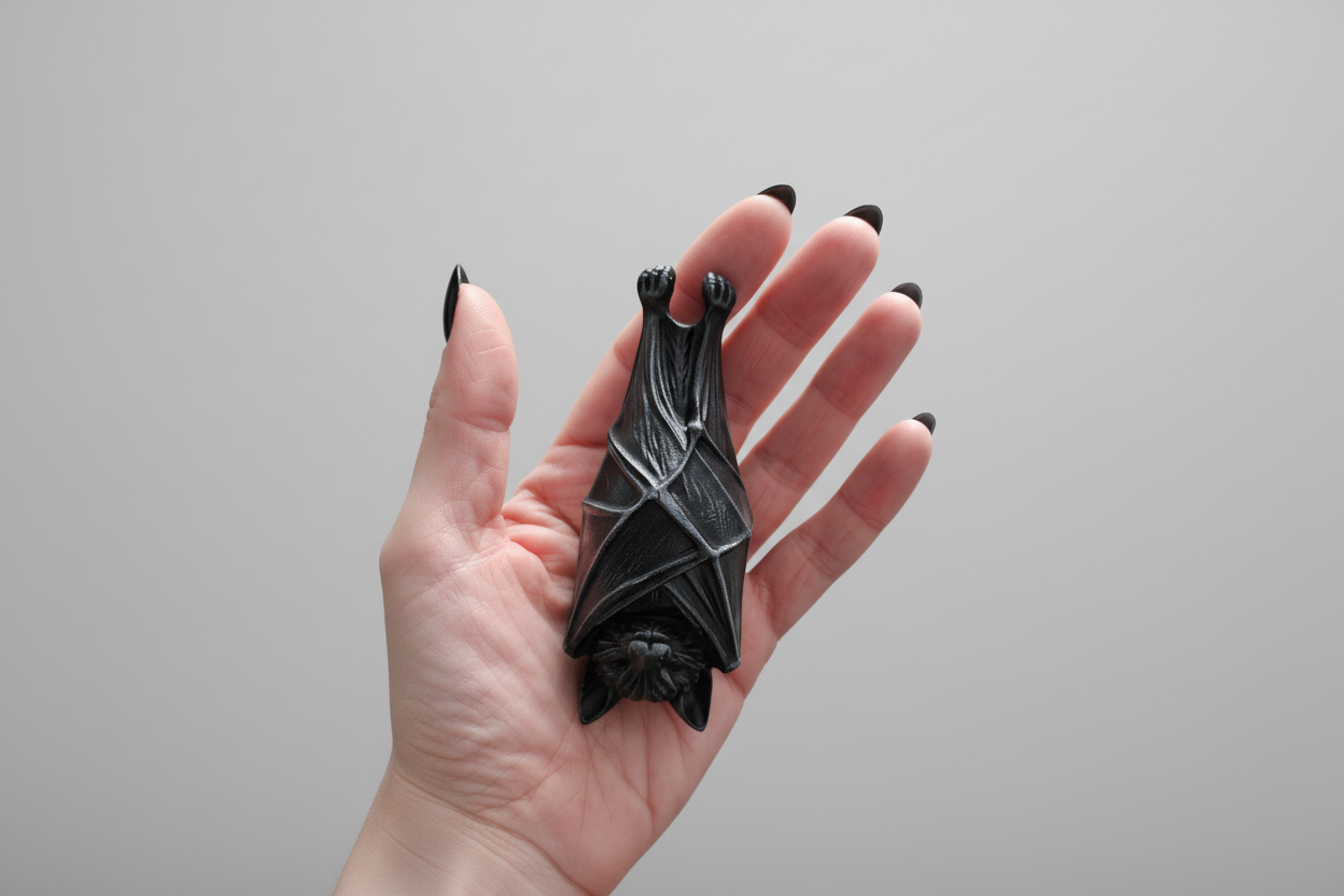 Bat light pull gothic bathroom ornament
