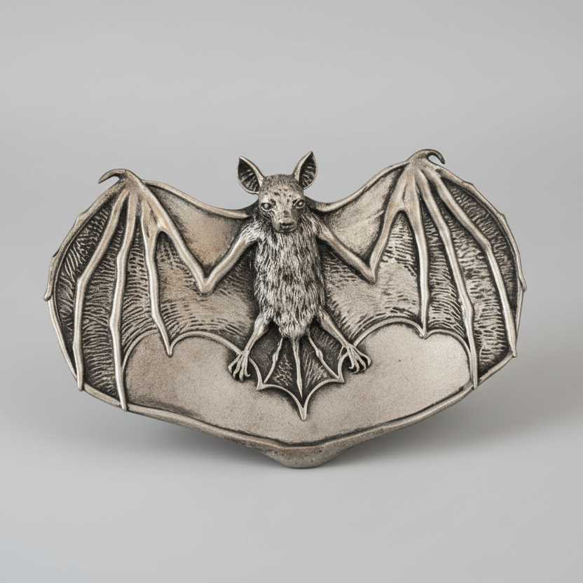 Bat wing jewellery dish gothic decor for dresser or bedside table
