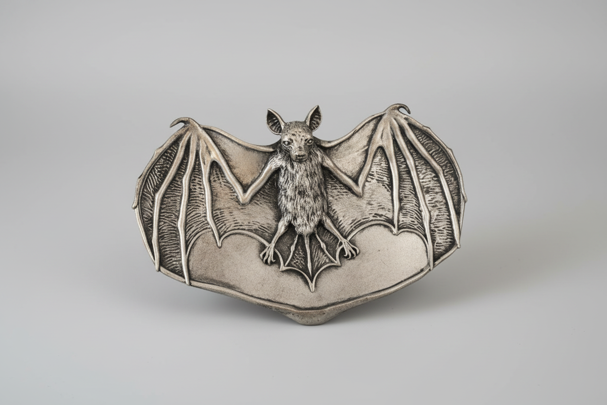 Bat wing jewellery dish gothic decor for dresser or bedside table