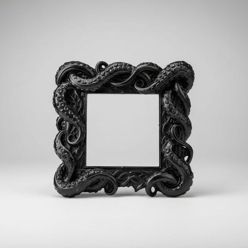 Gothic tentacle light switch frame for standard UK switch cover in black alternative home decor style