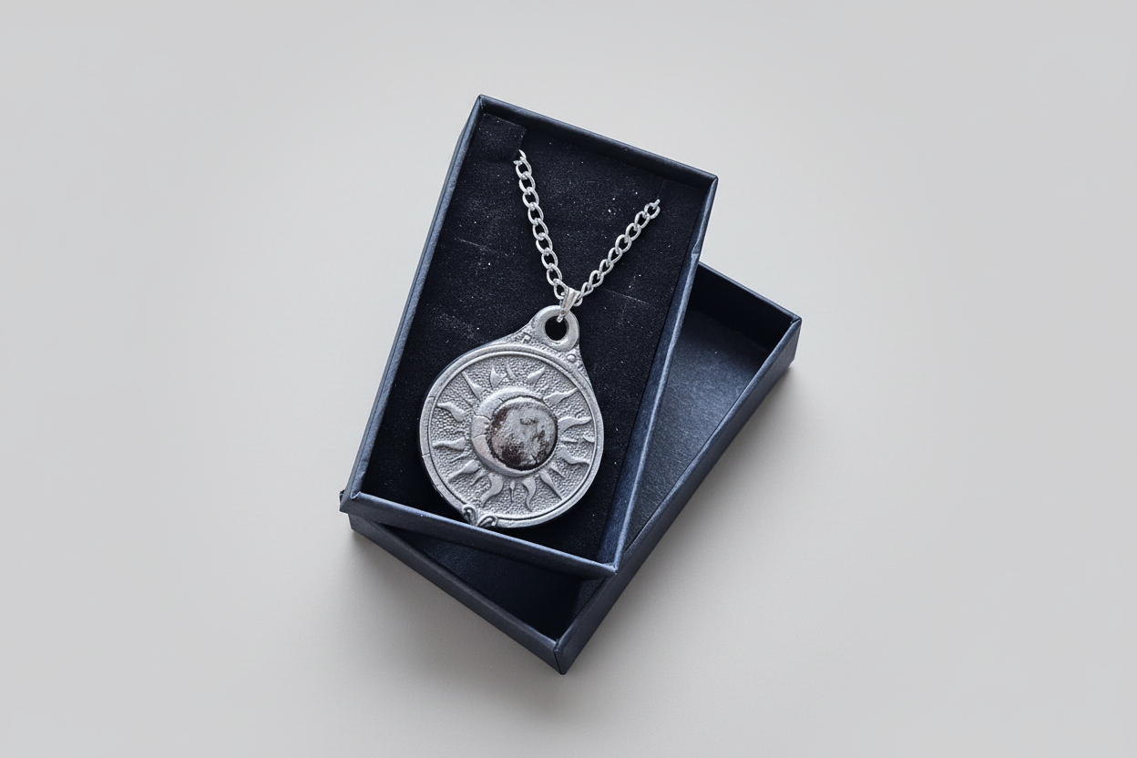 Celestial eclipse pendant gothic jewellery