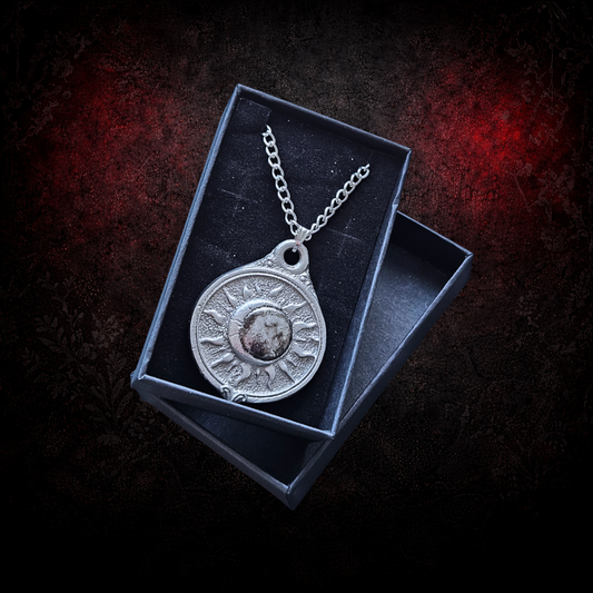 Celestial eclipse pendant gothic jewellery