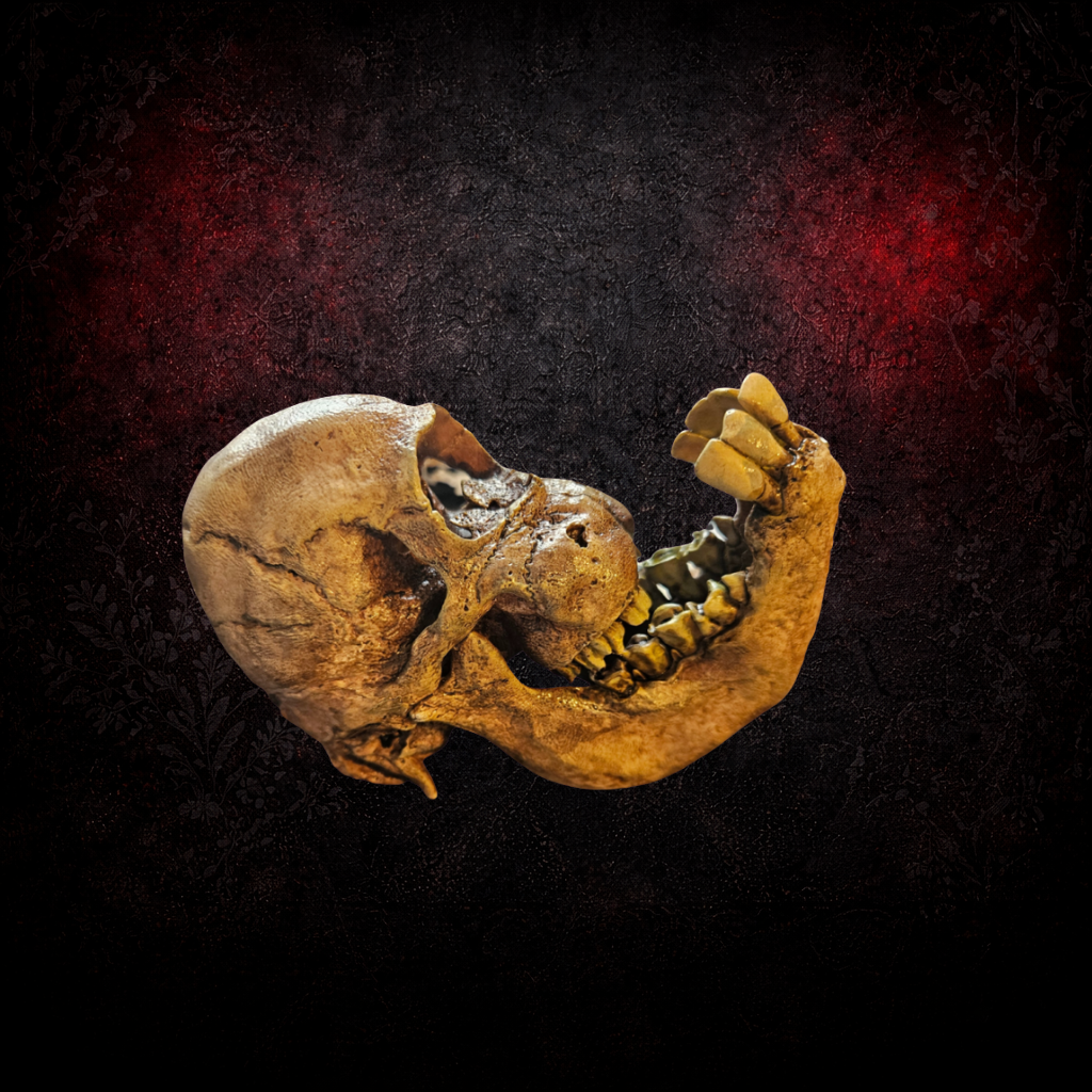 Cyclopic calf skull curiosity cabinet specimen