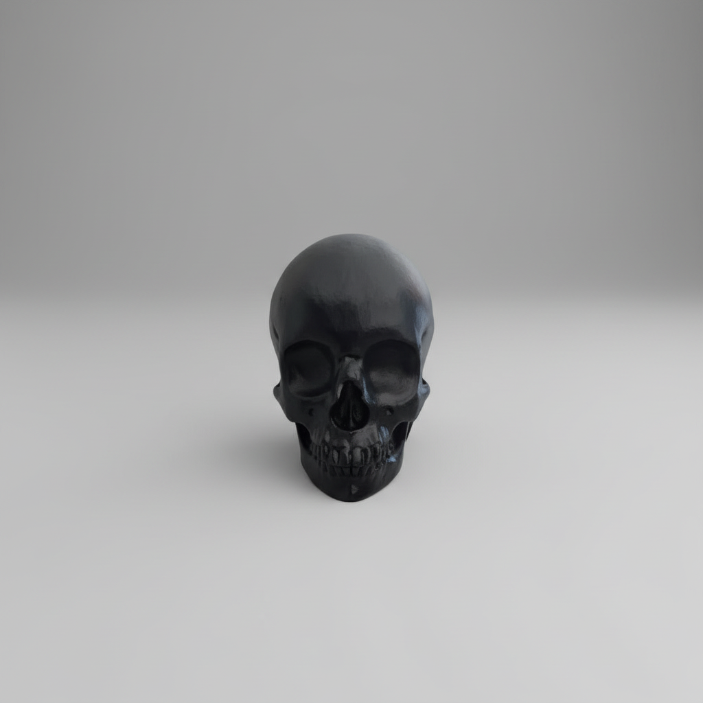Alternative skull bathroom light pull