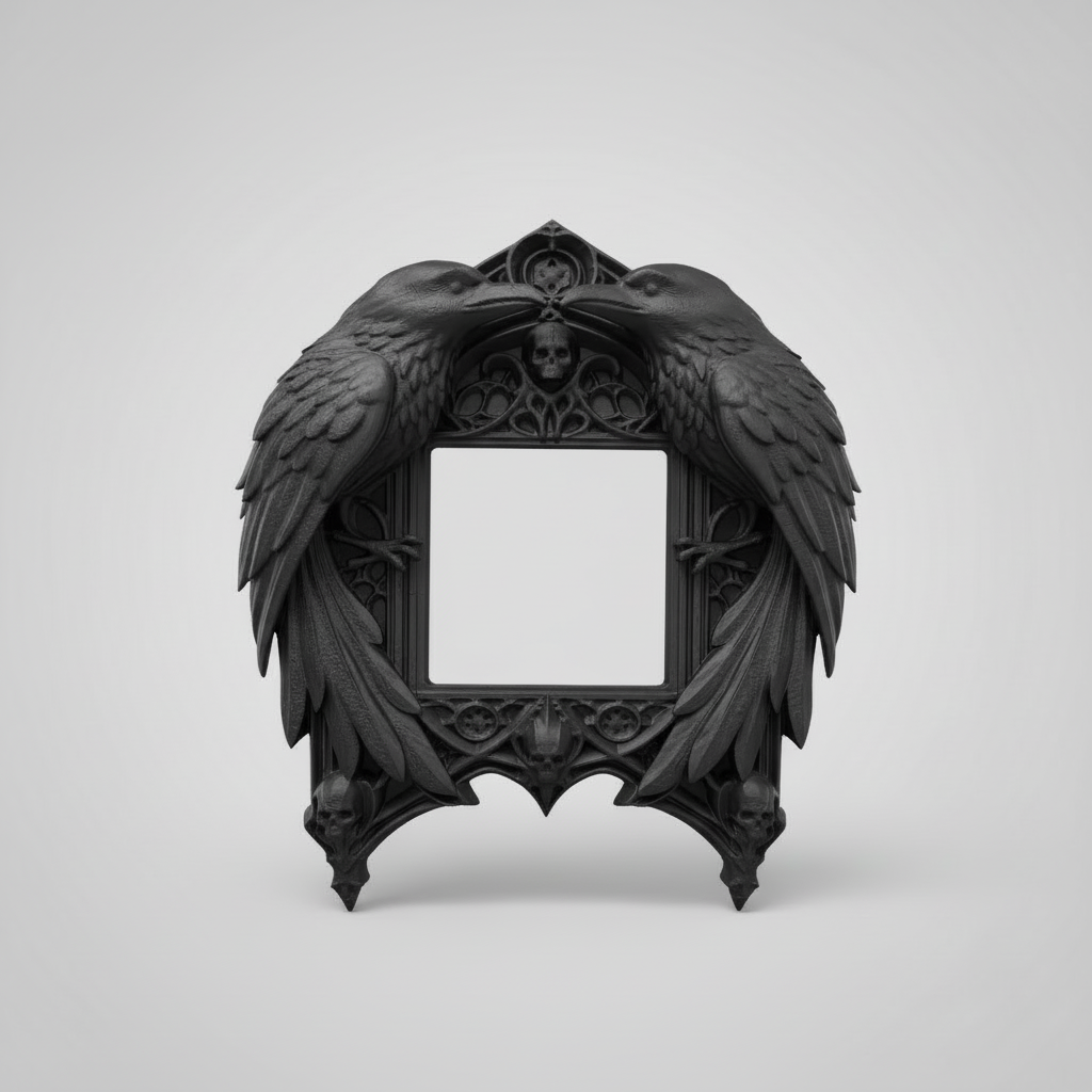 Raven light switch surround by Darkmoon Designs