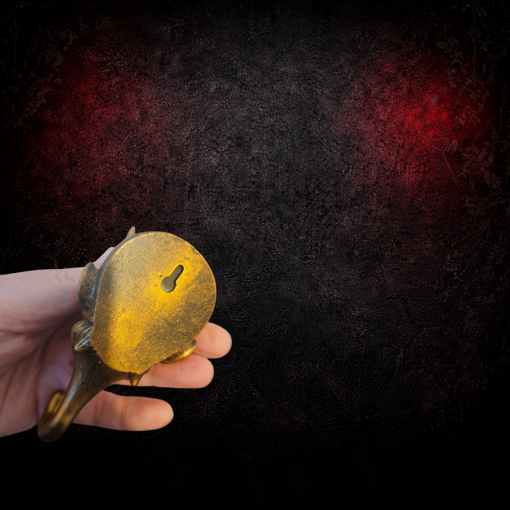 Gothic devil baby wall hook for coats and bags