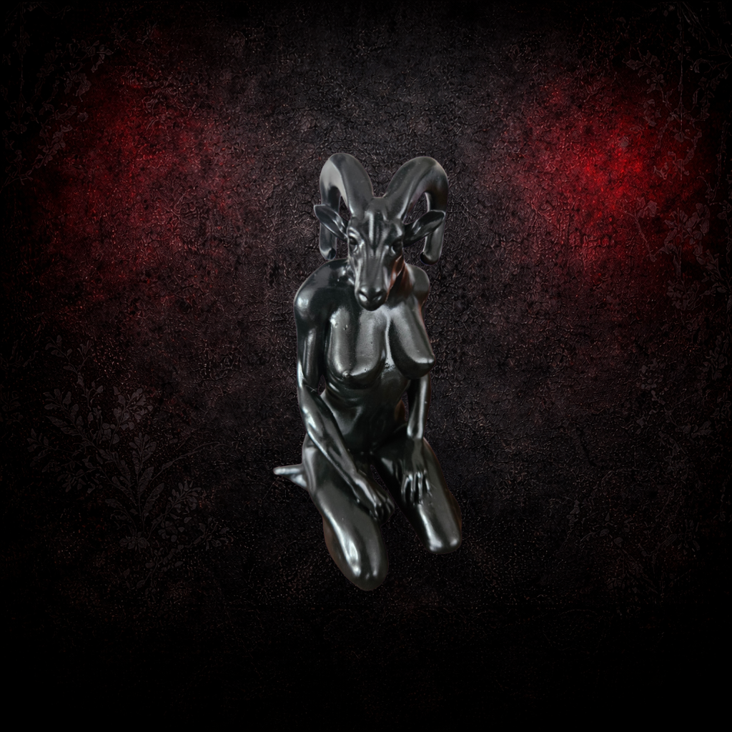 female Baphomet statue occult alternative