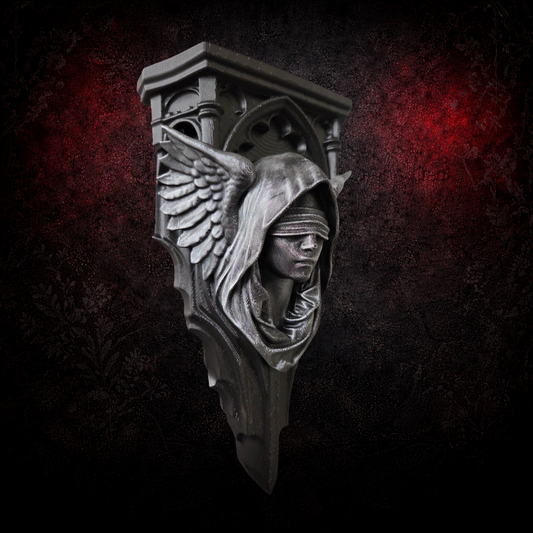 Gothic angel corbel wall shelf dark gothic decor