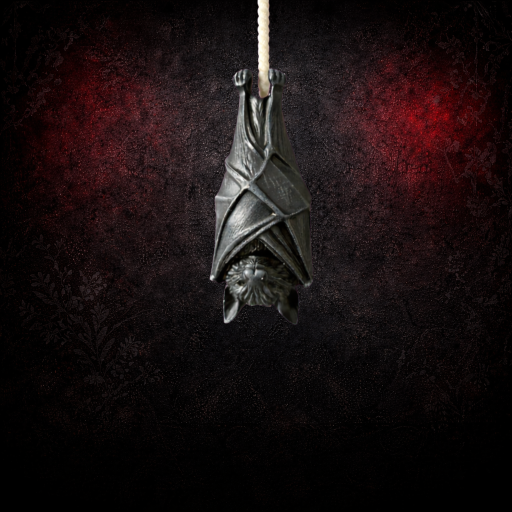 Gothic bat light pull bathroom decor
