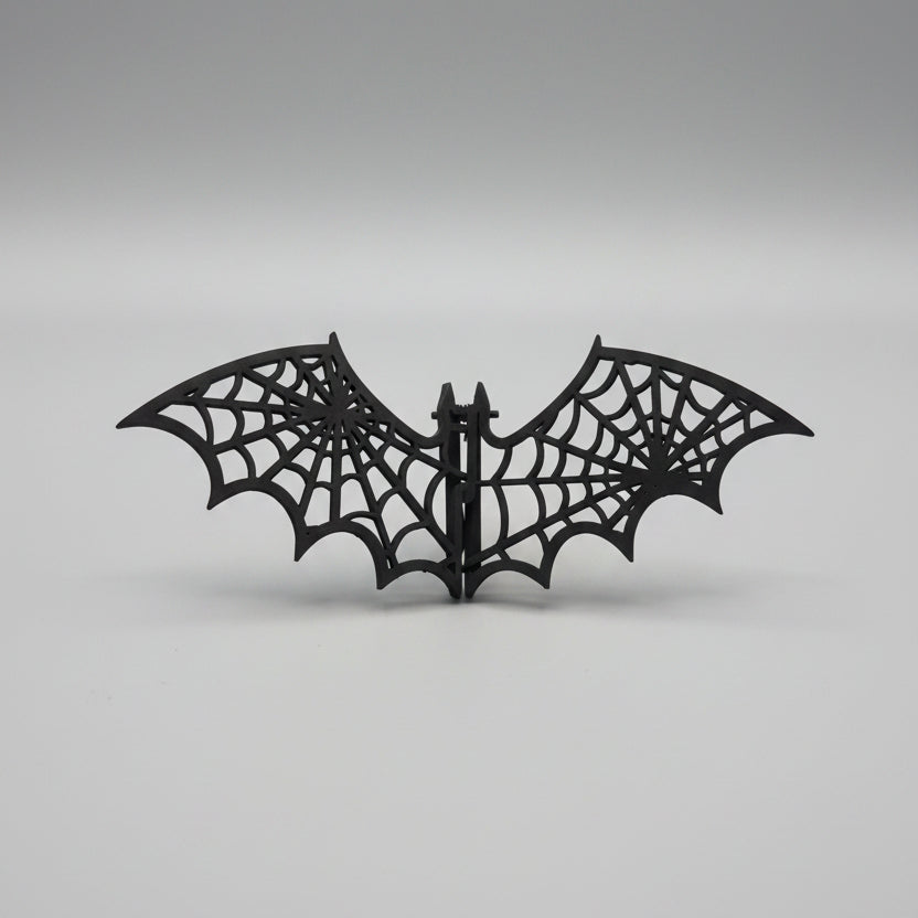 Lightweight gothic bat decoration with slot together construction