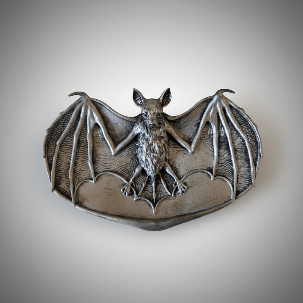 Gothic bat trinket dish jewellery tray for rings and small treasures