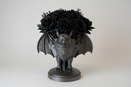 Gothic bat vase with spread wings by Darkmoon Designs