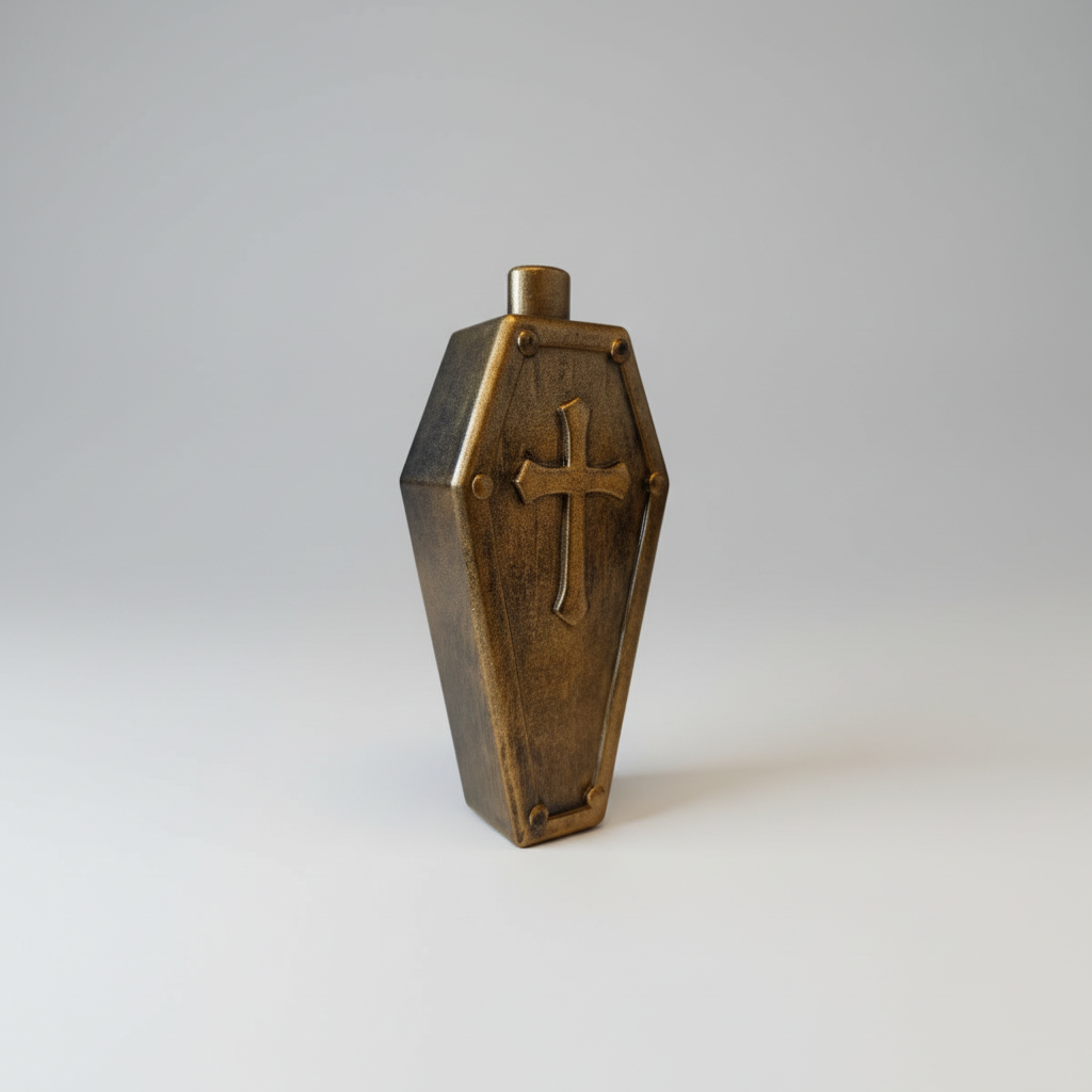 Gothic coffin light pull cord