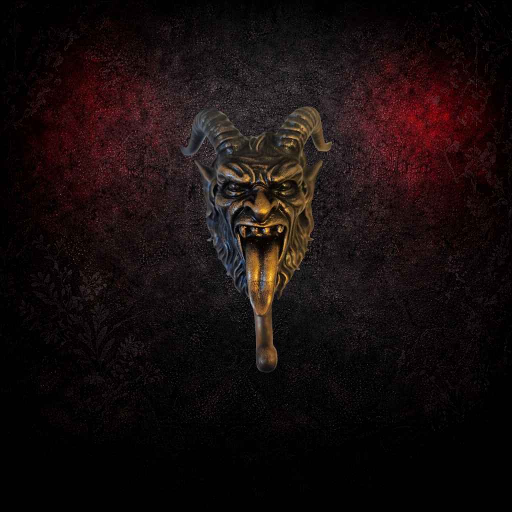 Gothic Krampus wall hook for coats and bags