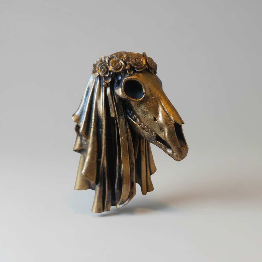 Gothic Mari Lwyd light pull cord