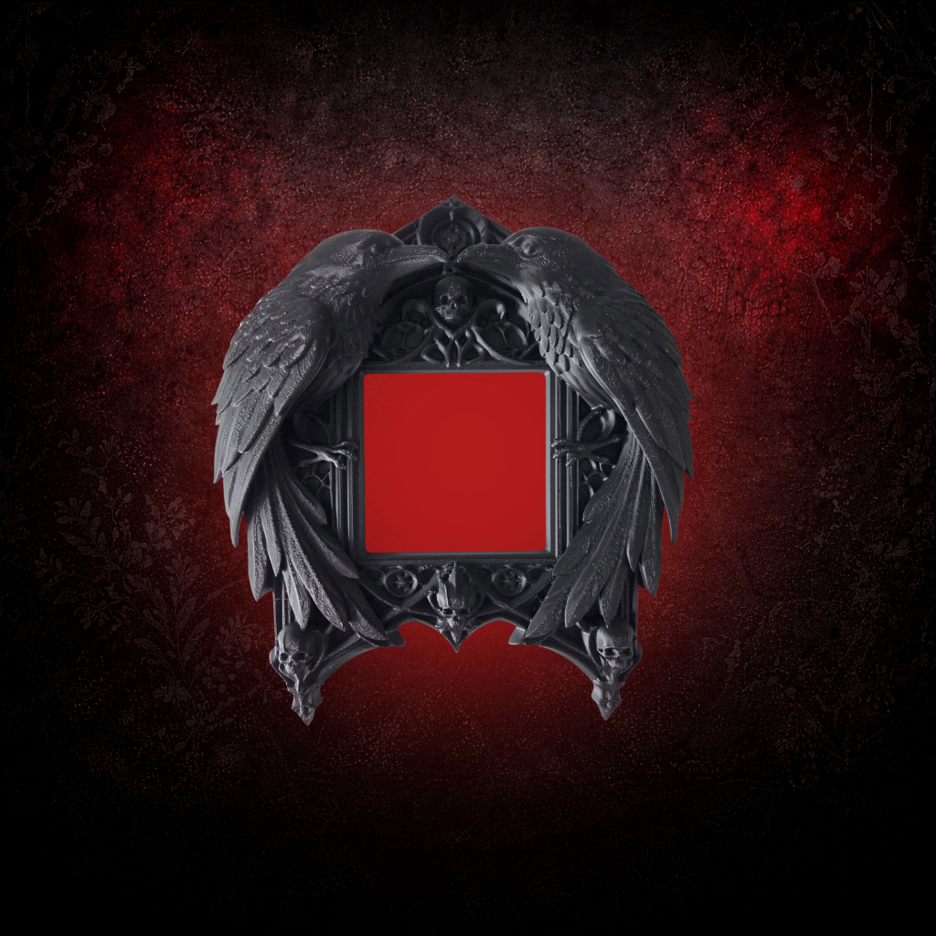 Gothic raven light switch surround wall decor