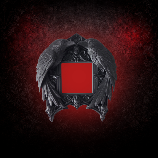 Gothic raven light switch surround wall decor