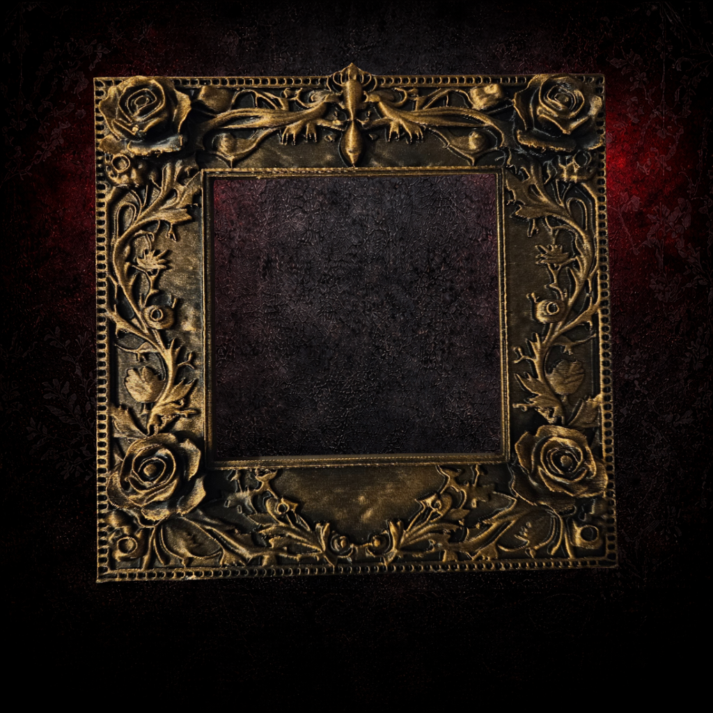 Ornate rose gothic light switch surround