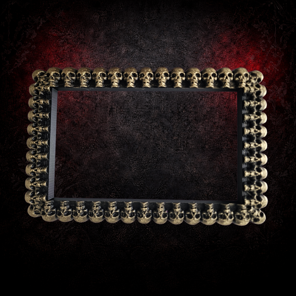 Gothic skull double socket surround UK wall detail