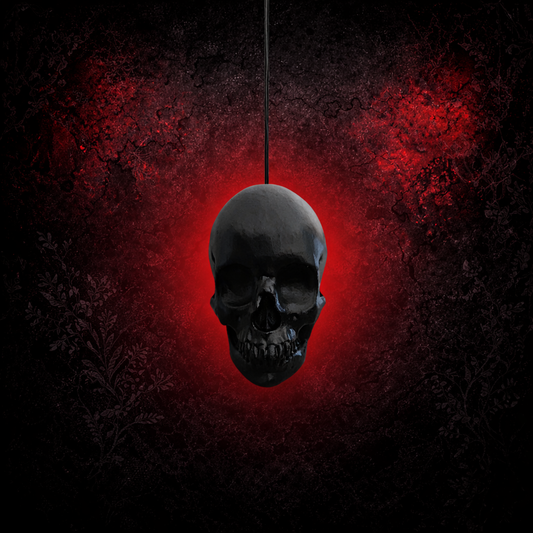 Gothic skull light pull for bathroom decor