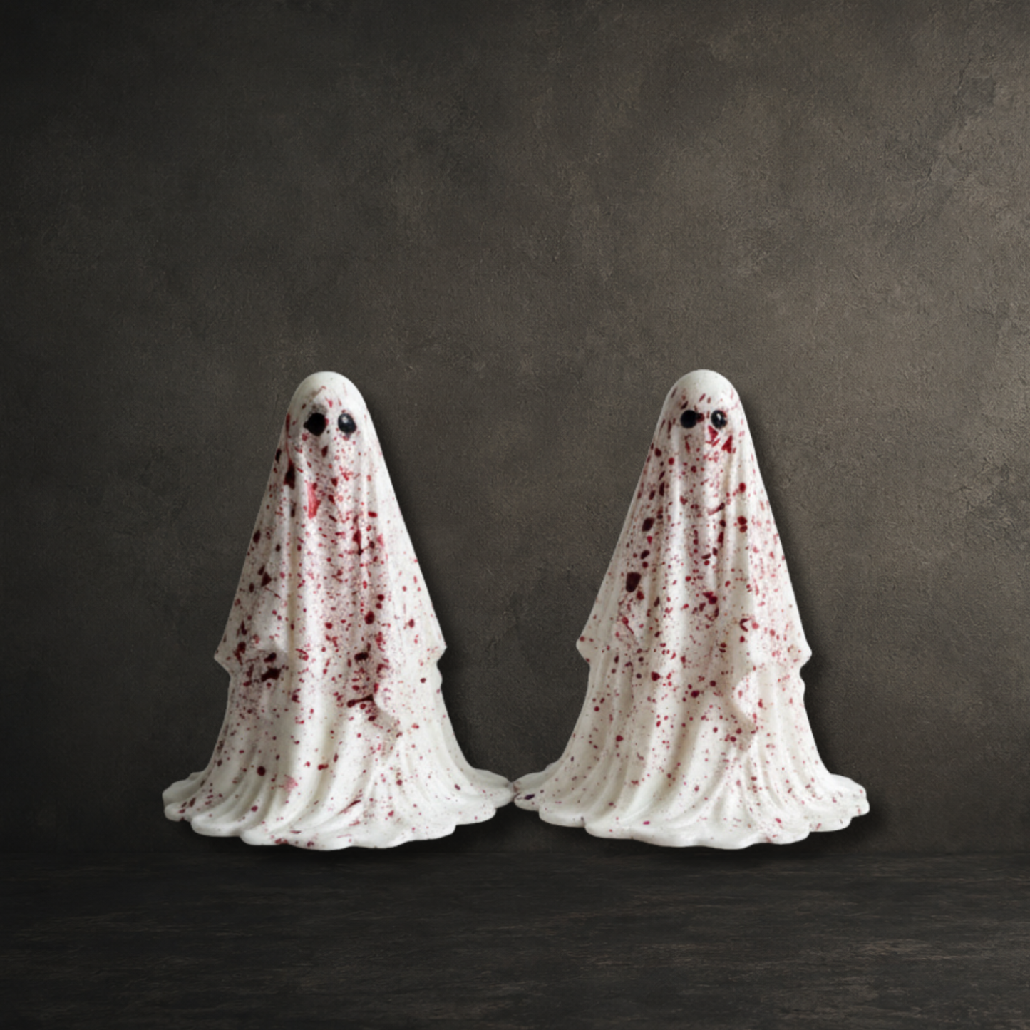 Small horror-inspired ghost ornament for gothic home décor