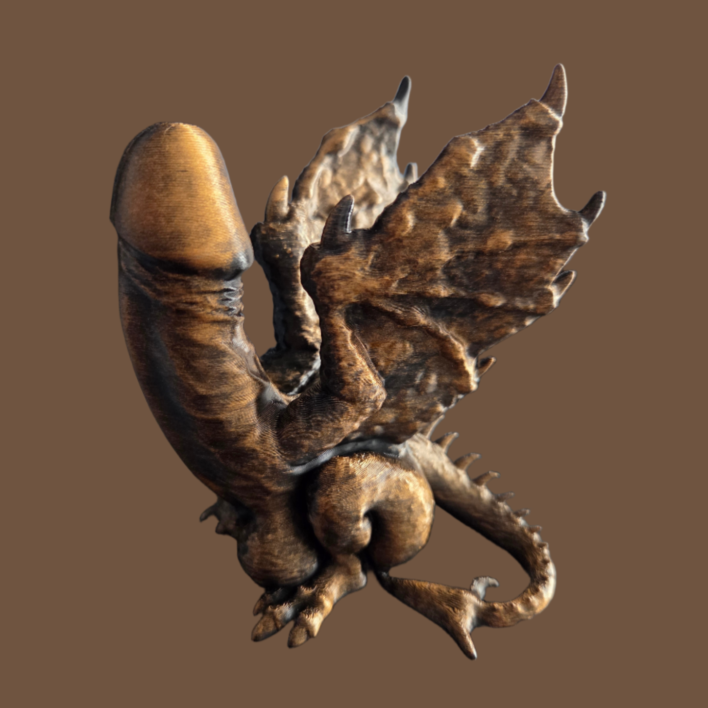 Hand Painted Dragon Dick Ornament